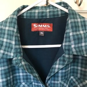 Simms women’s fleece lined flannel jacket